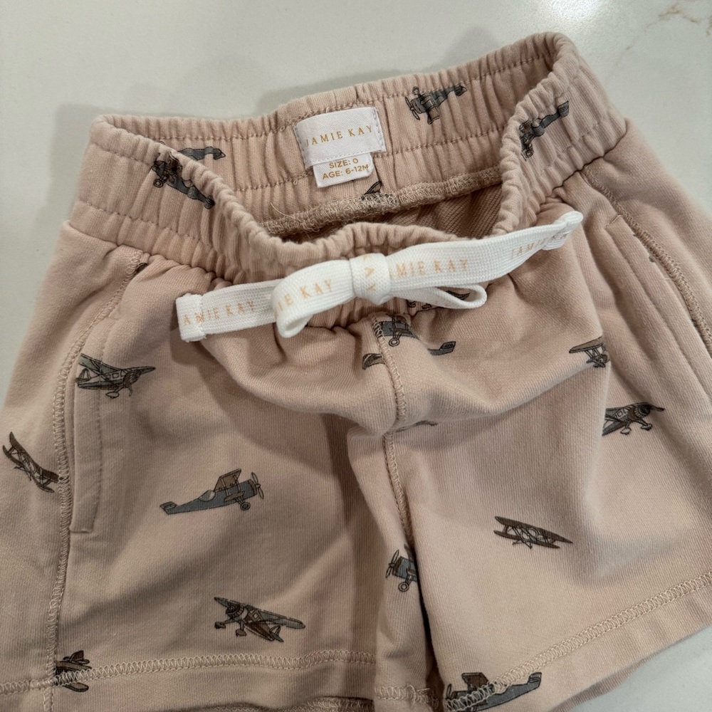 Baby Airplane Print Shorts